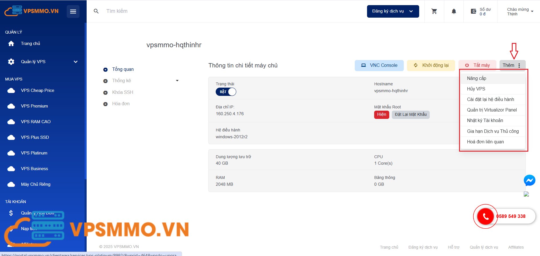 3 tuy chon nang cap dich vu