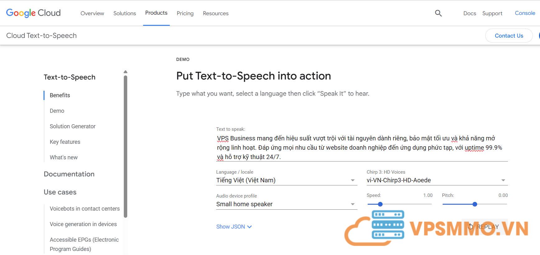 text to speech Google