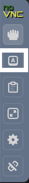 Bước 2 - Click icon chữ A để mở bảng phím ảo