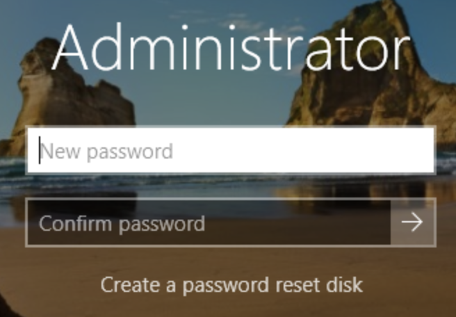 Bước 5 - Nhập New password và Confirm password