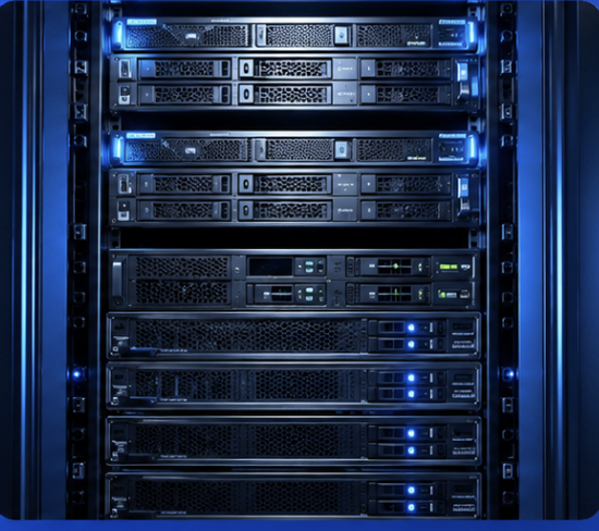 Hệ thống máy chủ VPSMMO trong tủ rack tại trung tâm dữ liệu FPT