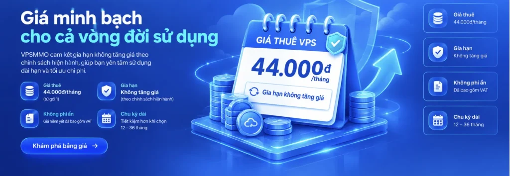 gia hạn không tăng giá tại VPSMMO