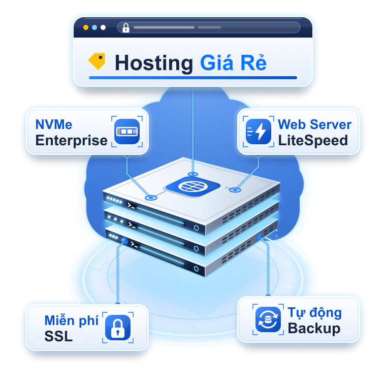 Hosting Giá Rẻ VPSMMO: NVMe Enterprise, Web Server LiteSpeed, SSL miễn phí, Backup tự động